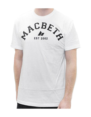 Macbeth Varsity White T-Shirt