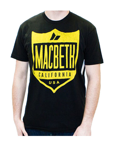 Macbeth Crest Black T-Shirt