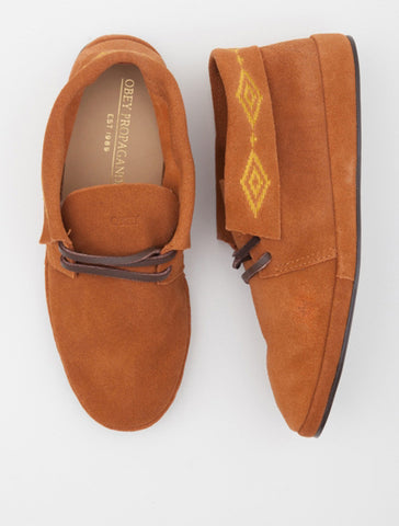 OBEY MINGUS TOBACCO SUEDE SHOES