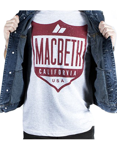 Macbeth Crest Heather Grey T-Shirt